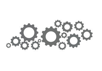 Interlocking Grey Gears: Teamwork and Industry.