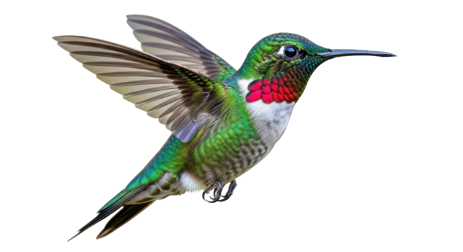 Isolated Hummingbird