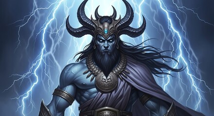 Powerful Demon Lord Illustration.