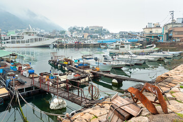 鞆の浦の漁港と桟橋 / Fishing Port and Pier in Tomonoura（広島/Hiroshima）