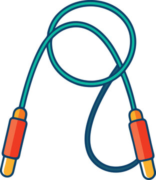 Vector illustration of a skipping rope