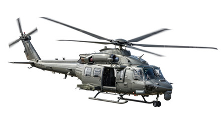 Fototapeta premium Isolated Military Helicopter