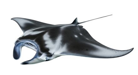 Isolated Manta Ray