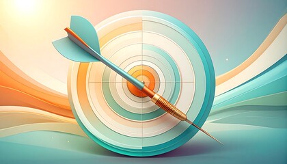 Colorful dartboard target
