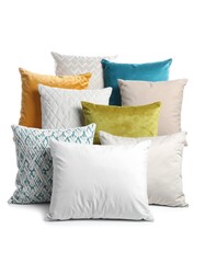 Colorful decorative throw pillows