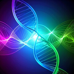Colorful DNA helix