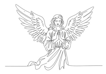 Peaceful Cross on Hilltop overlooking Water.