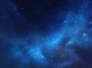 Fototapeta premium Deep space, a vast expanse of night sky, filled with constellations, nebulae, and stars