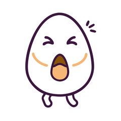 Cute Egg Yawning