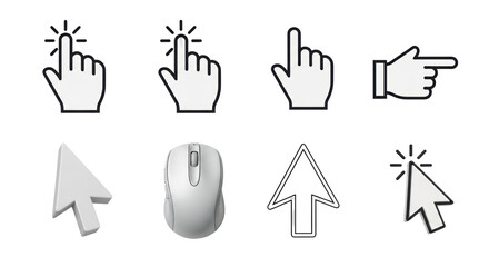 Isolated Cursors and Pointers Set