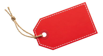 Isolated Red Price Tag