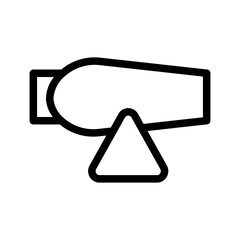 cannon line icon