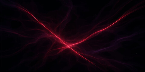 Obraz premium Abstract red background with lines and flowing light design effects