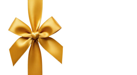 Fototapeta premium Isolated Gold Ribbon Bow