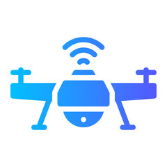 Obraz premium drone gradient icon