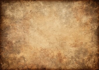 Obraz premium Aged, textured parchment-like surface in warm earth tones
