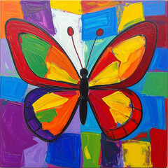 Fototapeta premium butterfly painting
