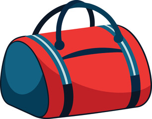 Vector red sports duffel bag © sumona
