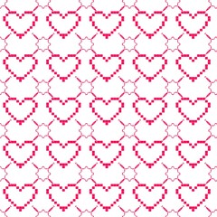seamless pattern with hearts