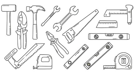 Discover essential DIY tools like hammers, pliers, saws, levels, and tape measures for your next home improvement project, capturing the spirit of craftsmanship and repair.