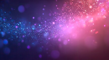 Abstract bokeh background with vibrant color gradients and glittering particles
