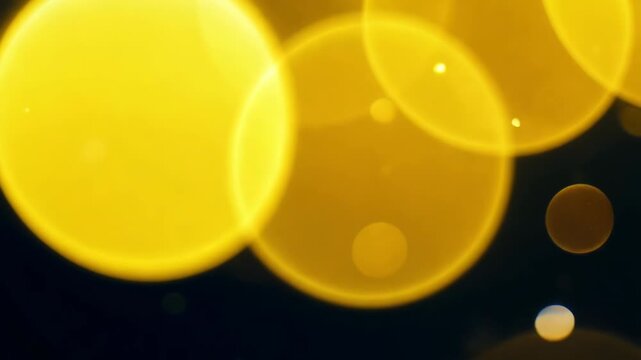 An abstract glass of fresh water with a yellow bubble wrap pattern