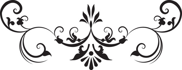 Ornament Floral Decor Swirl Vector Design