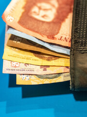 euro banknotes and coins