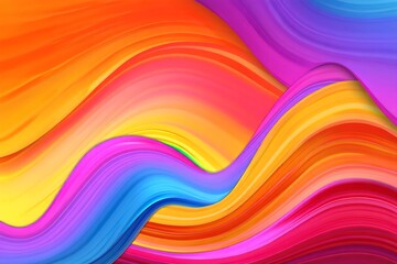 Obraz premium Colorful Abstract Wavy Flowing Background