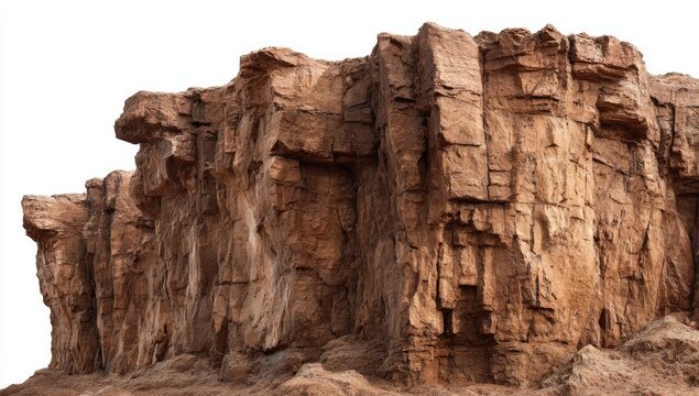 Rough, textured rock face,  desert-like