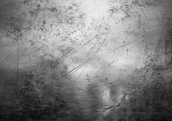 Abstract grayscale image of a scratched metal surface