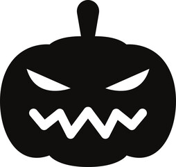 Halloween pumpkin icon set.Evil pumpkin symbol. Halloween decoration cartoon sign.Cute Creepy Spooky Halloween Pumpkin Fall Autumn Sticker Print Illustration.Halloween evil face vector illustration.