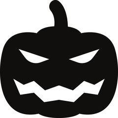 Halloween pumpkin icon set.Evil pumpkin symbol. Halloween decoration cartoon sign.Cute Creepy Spooky Halloween Pumpkin Fall Autumn Sticker Print Illustration.Halloween evil face vector illustration.