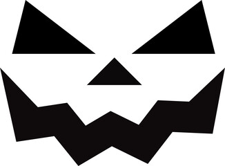 Halloween pumpkin icon set.Evil pumpkin symbol. Halloween decoration cartoon sign.Cute Creepy Spooky Halloween Pumpkin Fall Autumn Sticker Print Illustration.Halloween evil face vector illustration.