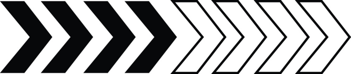  Arrow icon on a transparent background Down arrow vector Bold Black Arrow Vector Icons Set. Directional Arrow Symbols, Curved, Straight, Right Angle, Upward, Left, Circular, Navigation, icon sheet 