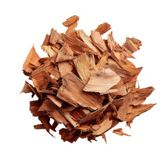 A Pile of Aromatic Cedar Bark Chips [Transparent Background PNG]