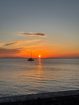 Coucher de soleil &agrave; Mykonos