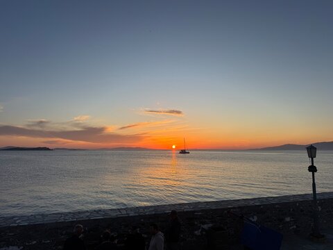Coucher de soleil &agrave; Mykonos