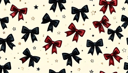 Bows, stars, and confetti