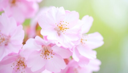 Fototapeta premium Close-up delicate pink cherry blossoms