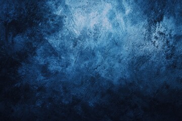 Deep blue textured wall, distressed and rough