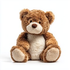 Obraz premium Adorable Brown Teddy Bear - Perfect Plush Toy , isolated on white background png
