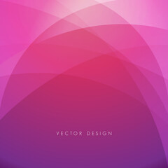Abstract Pink Purple Magenta Curve Circles Background Modern Minimalist Light Curve Layers Transparent Fluid Shape Template Vector Graphic Design Technology Concept Blank Copy Space Subtle Smooth Soft