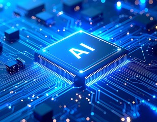 AI processor on circuit board