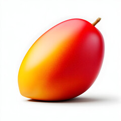 Mango with smooth skin, vibrant color, realistic render, fresh tropical fruit, juicy, ripe, healthy snack