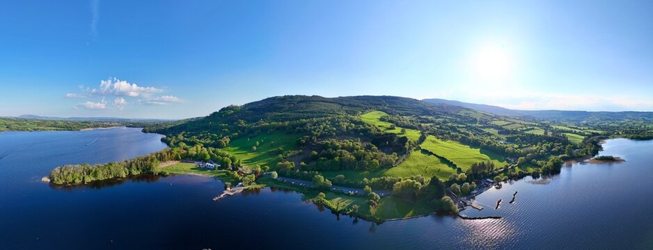  Lough Derg (Shannon) bordering counties Galway, Clare, and Tipperary. 