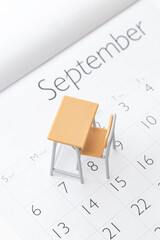 新学期　イメージ　9月