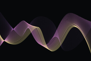 Abstract blended line background neon light color, landing page template.