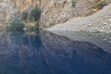 Seven Lakes, also known as the Marguzor Lakes, are a group of seven mountain lakes located in the Fann Mountains in western Tajikistan.
