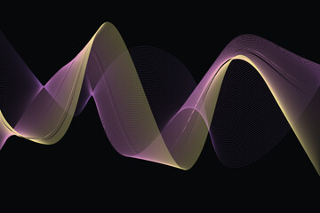 Abstract blended line background neon light color, landing page template.